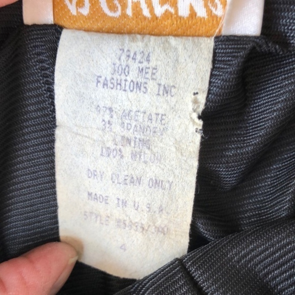 Alchemy New York WOW!! Vintage black maxi dress - Picture 7 of 8